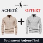 R&L 1+1 Zip Neck Sweater (CLEARANCE)