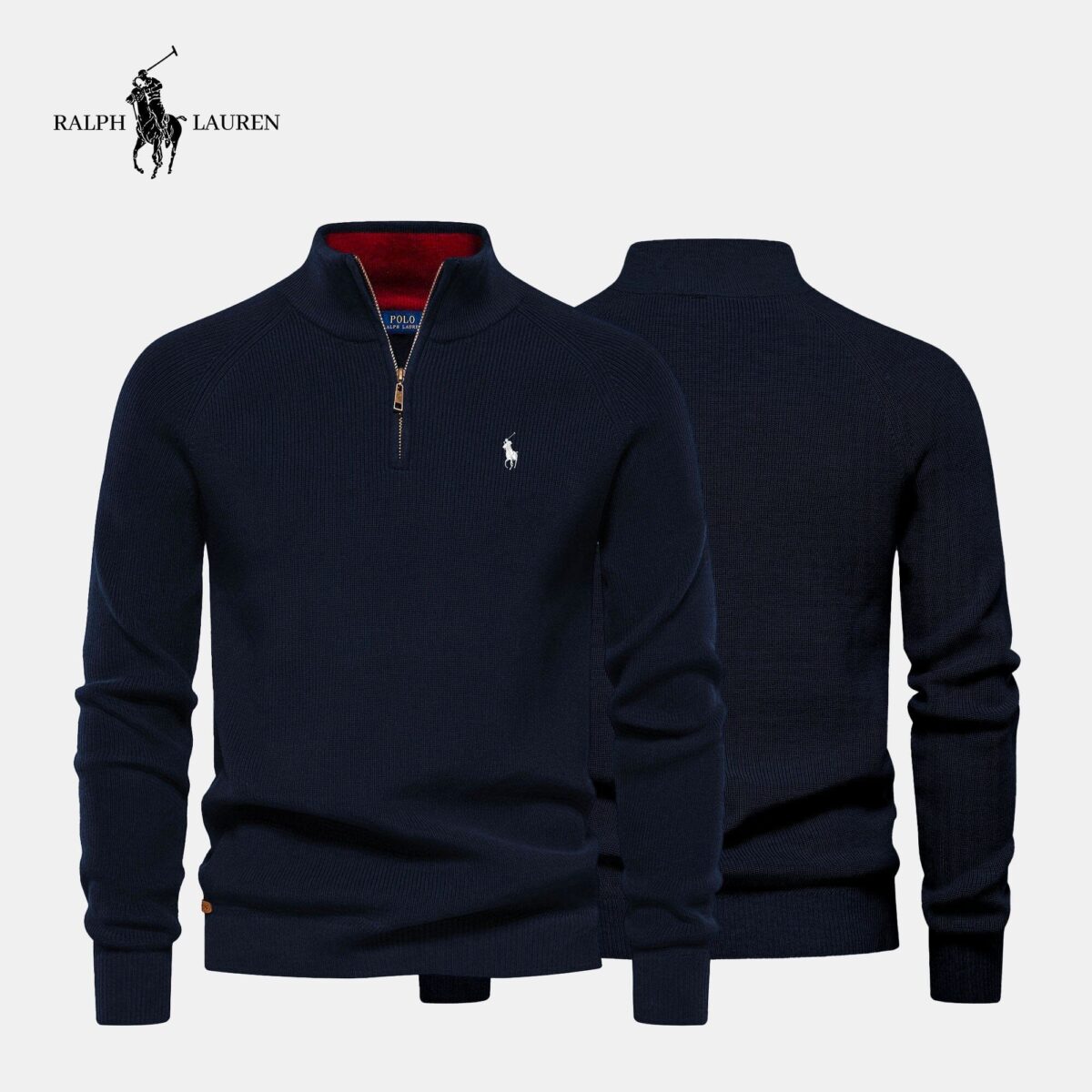 R&L Zip Neck Sweater (CLEARANCE) - Image 4